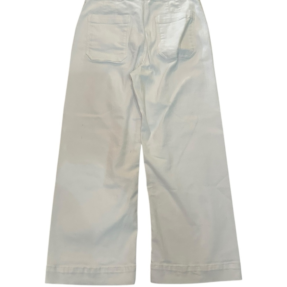The Colette Cropped Wide-Leg Pants by Maeve white - Picture 8 of 13